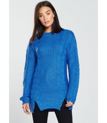 Sweter damski BY VERY Blue Cable S 2204010/36