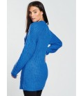 Sweter damski BY VERY Blue Cable S 2204010/36