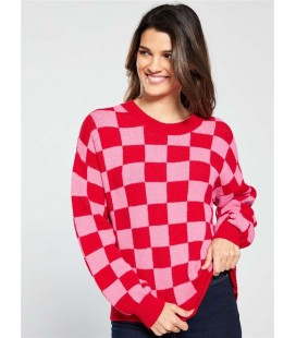 Sweter damski BY VERY Checkboard 2202014/46